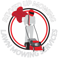 Revved Up Mowing Logo